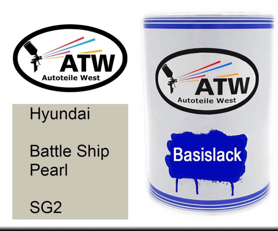 Hyundai, Battle Ship Pearl, SG2: 500ml Lackdose, von ATW Autoteile West.